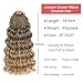 Leeven Boho Ocean Wave Crochet Hair 14 Inch 8 Packs Pre Looped Curly Crochet Hair Short Ocean Braids Pre Twisted Synthetic Deep Wavy Crochet Hair for Women #T33/27