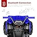 Best Choice Products 12V Kids Ride-On Electric ATV, 4-Wheeler Quad Car Toy w/Bluetooth Audio, 3.7mph Max Speed, Treaded Tires, LED Headlights, Radio - Blue