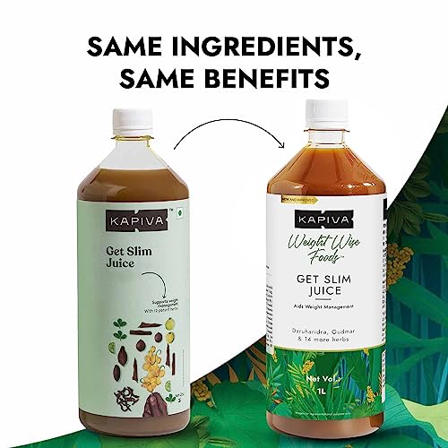 Image of Kapiva Get Slim Juice (2L) Bottle,Pack| Healthy Weight Management Through 12 Ayurvedic Herbs | Aids Metabolism and Digestion - Super Saver Pack of 2