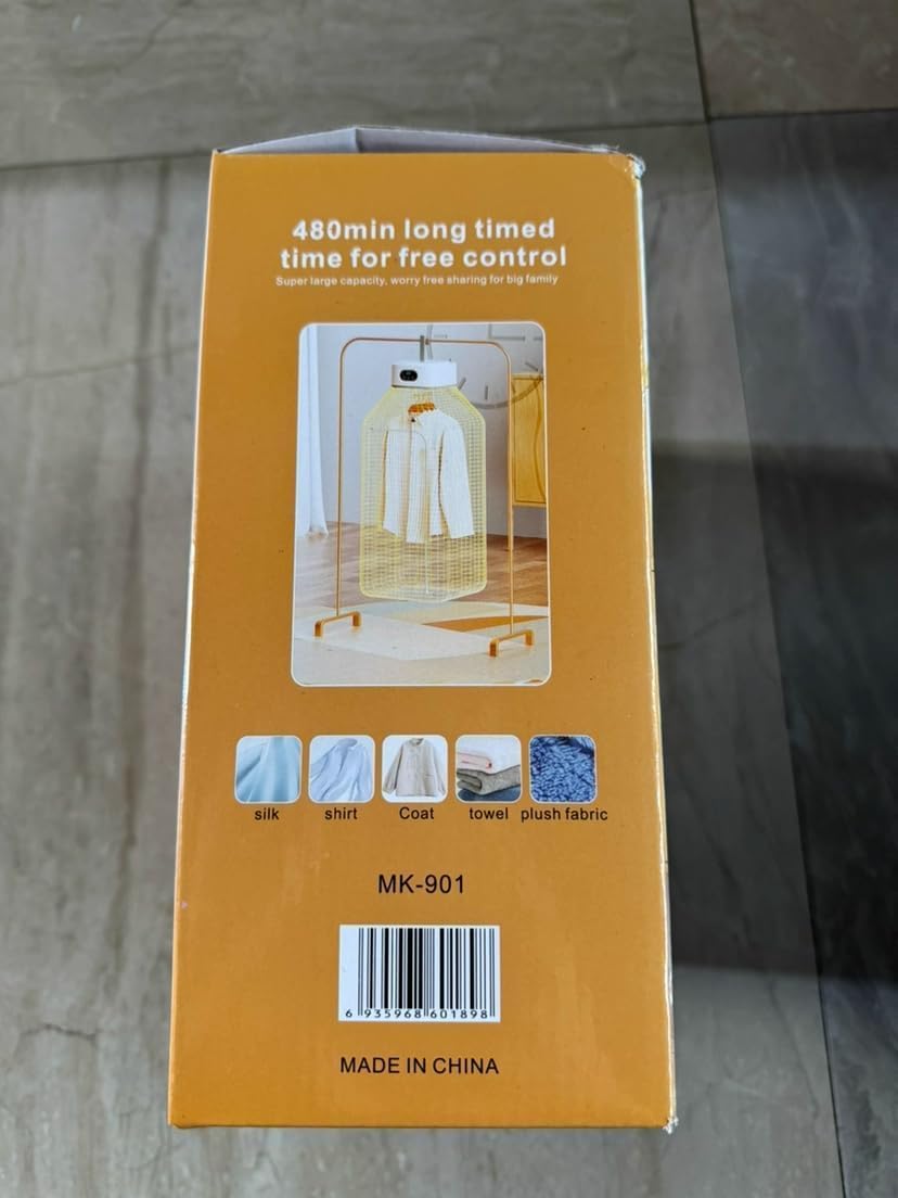 Portable Clothes Dryer, Compact & Foldable Electric Drying Machine for Home, Travel & RV, with Remote Control and Carry Bag