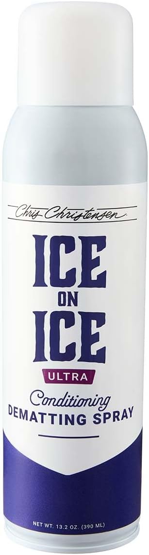 Ice on Ice Ultra Conditioning Dematting Spray, Dog Conditioner, Groom Like a Professional, Lightweight Formula, Dematts & Detangles, Conditions & Protects, Made in The USA, 8oz