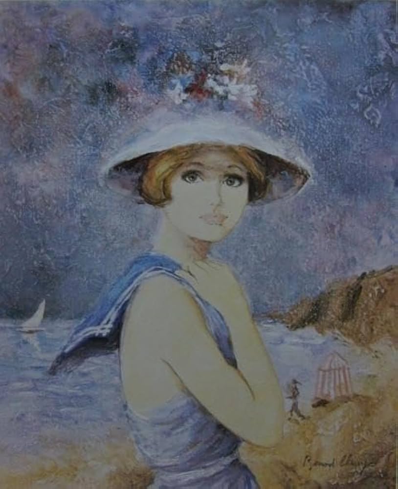 B・シャロワ、川のほとり、日本未発売・限定画集画