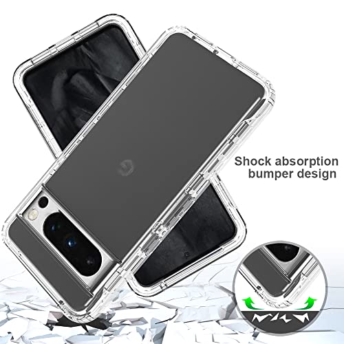 XINNI Case for Google Pixel 8 Pro, 360 Degree Shockproof Protective All-Round Protection with Built-in Screen Protector - Image 4
