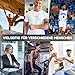 FitBeast Handtrainer Trainingsset (5-teilig), 2 Unterarmgriff Einstellbare Widerstand Handgreifer, Fingerdehner, Griffball & Stressabbau-Griffball für Athleten