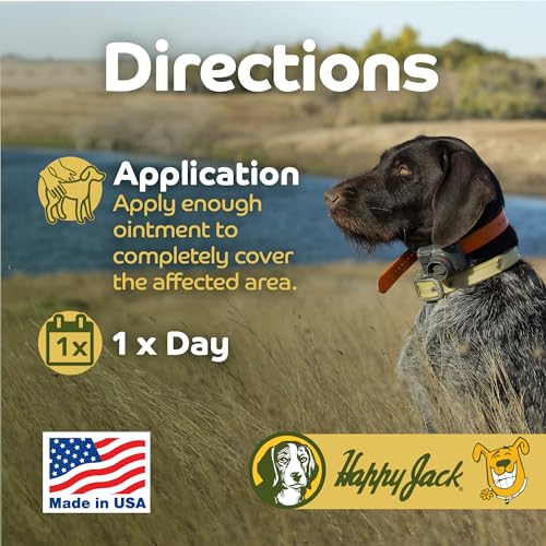 Happy Jack Onex Fly Repellent Ointment, Repels Adult Flies on Horses, Dogs, Ponies, Eliminates Hatching Larvae, 4 oz Jar