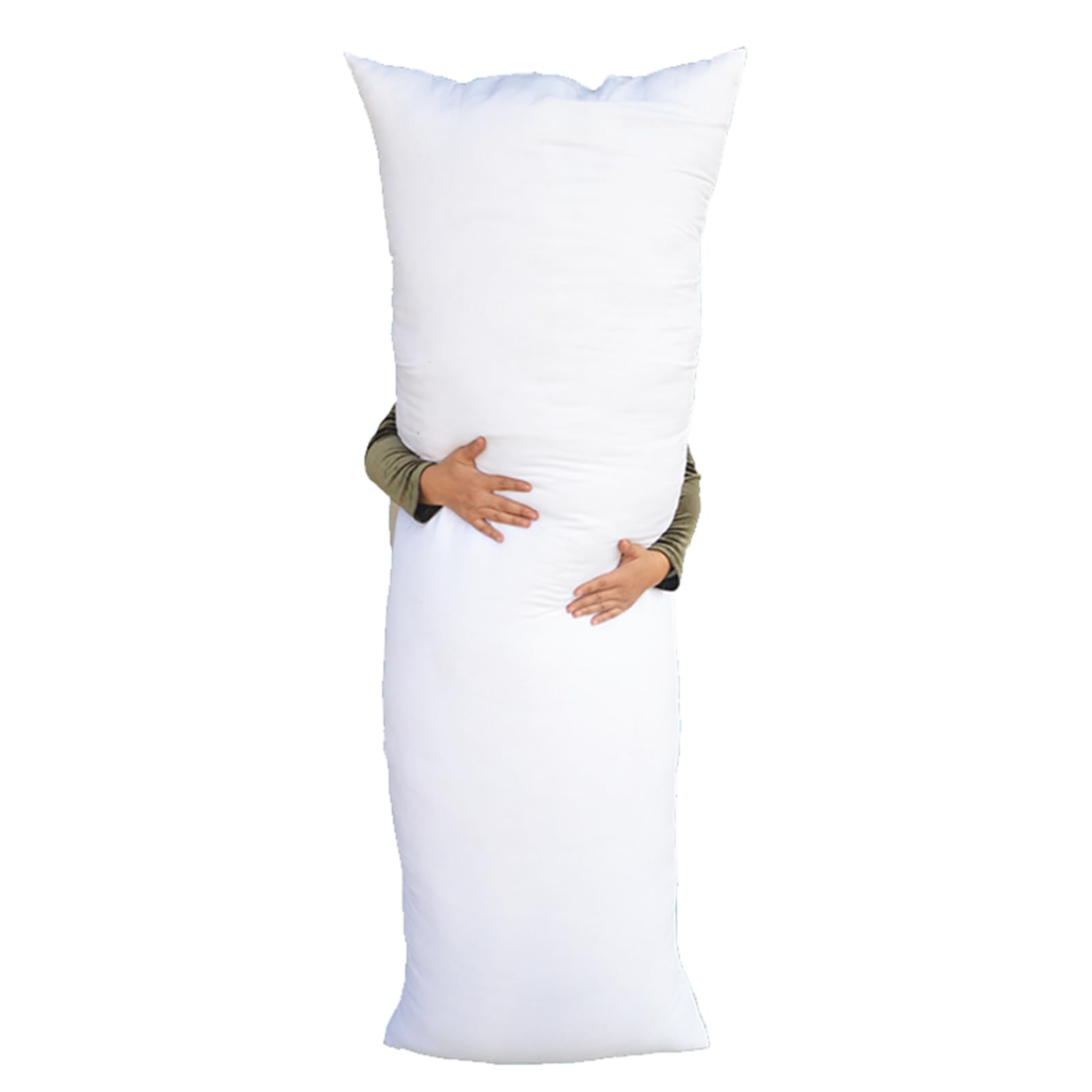 Yxcqhzm White Dakimakura Hugging Body Pillow, Premium Dakimakura Side Sleeper Pillow For Adults With Microfibre Filling (,50X160cm)