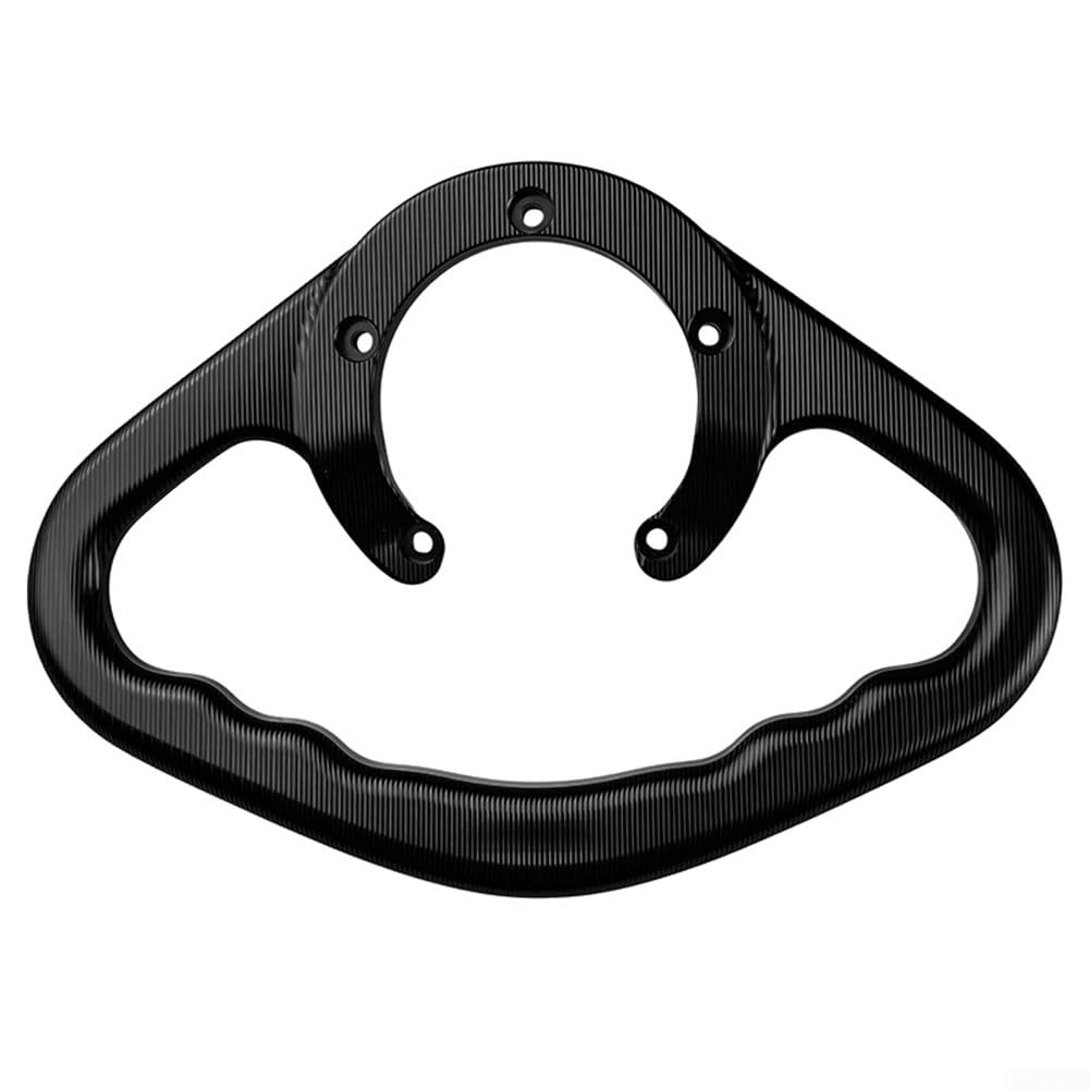Maniglia per serbatoio del carburante per moto, barra di presa posteriore per passeggeri in alluminio di ricambio per Suzuki (nero)