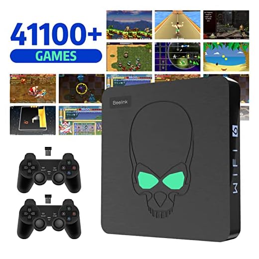 Retro Game Console with Built in 41100+ Games, Emulator Console Compatible with PSP/N64/MAME/PS1/SS/GBA/NES, Beelink GT-King 4K UHD Video Game Console, Plug and Play Portable Game Console (64G+8G)
