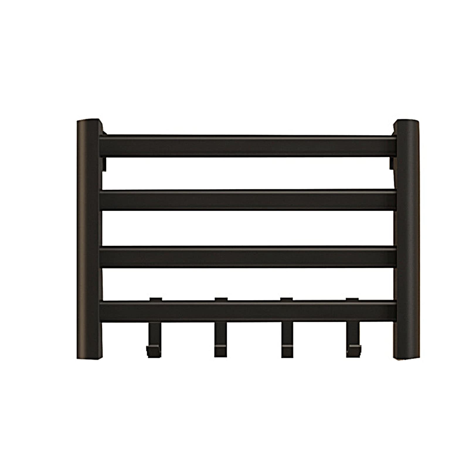 Toallero calefaccionado negro para un baño de spa relajante en tu propio hogar