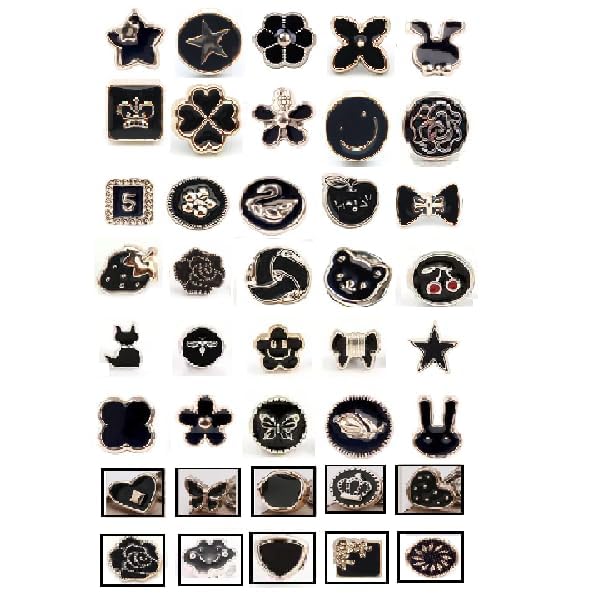 Switect Instant Brooch Pins Cover Up Shirt Safety Brooch Modesty Pins No Sew Button For Sweater, Shawl, Clips for Coat, Dress Clothes Decoration (Black- 40 Pcs) (B0DFQ1HDLT) Amazon Price History, Amazon Price Tracker