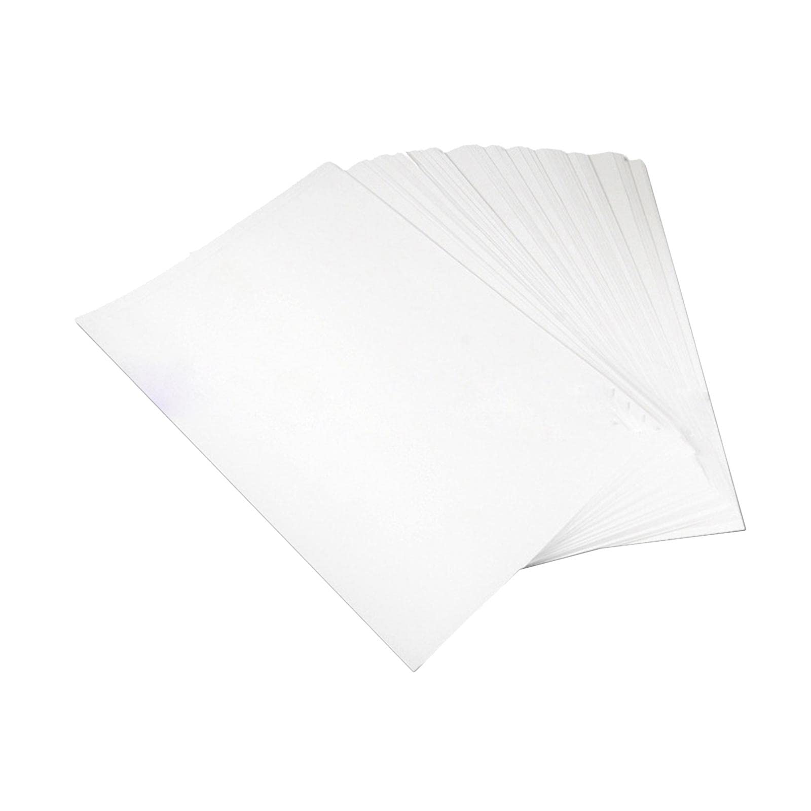 MagiDeal Papel de Transferencia de en para Tela Oscura Clara Blanca, Blanco 100 Piezas, Individual