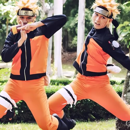 Image of WANNA PARTY Ninja Naru-To Anime Outfit for Halloween, Pretend Play & Dress-Up for Boys, Size 7 to 9 Years