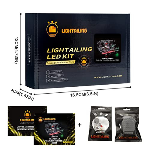 Image of LIGHTAILING Led Light for Lego 75329 Death Star Trench Run Diorama Building Blocks Model - NOT Included The Model Set