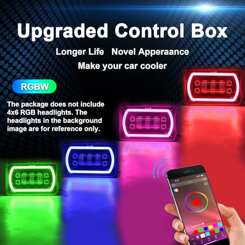 Caja de Control RGB Bluetooth para Faros LED 4x6 miniatura 3