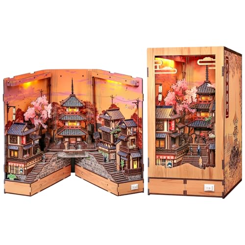CUTEBEE Book Nook Kit - DIY Miniature House Japanese Street Diorama