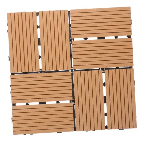 Losas de suelo entrelazadas NUOBESTY para terraza y exterior en gris