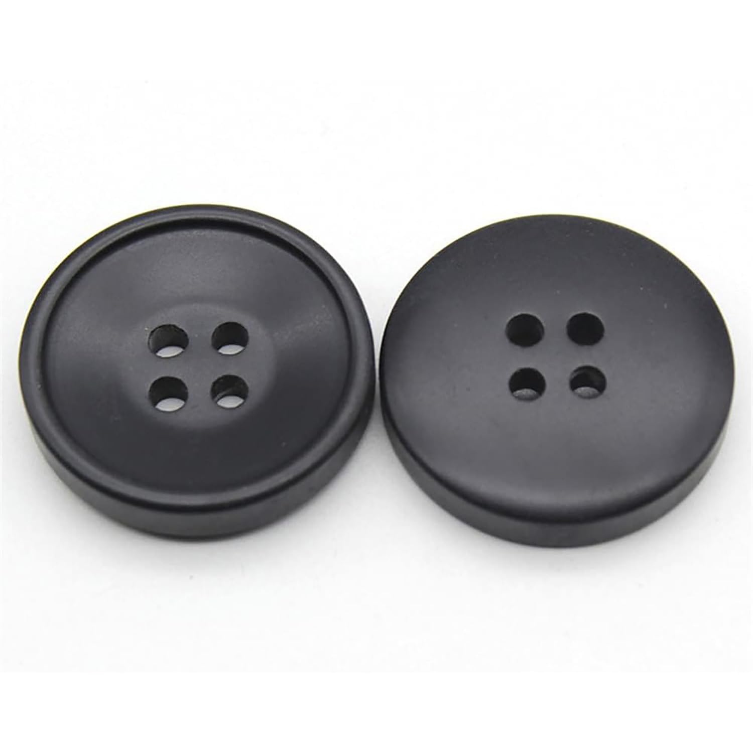 6 Pcs Resin Buttons 4 Holes Round Buttons for Coats, Jacket, DIY Sewing Supplies