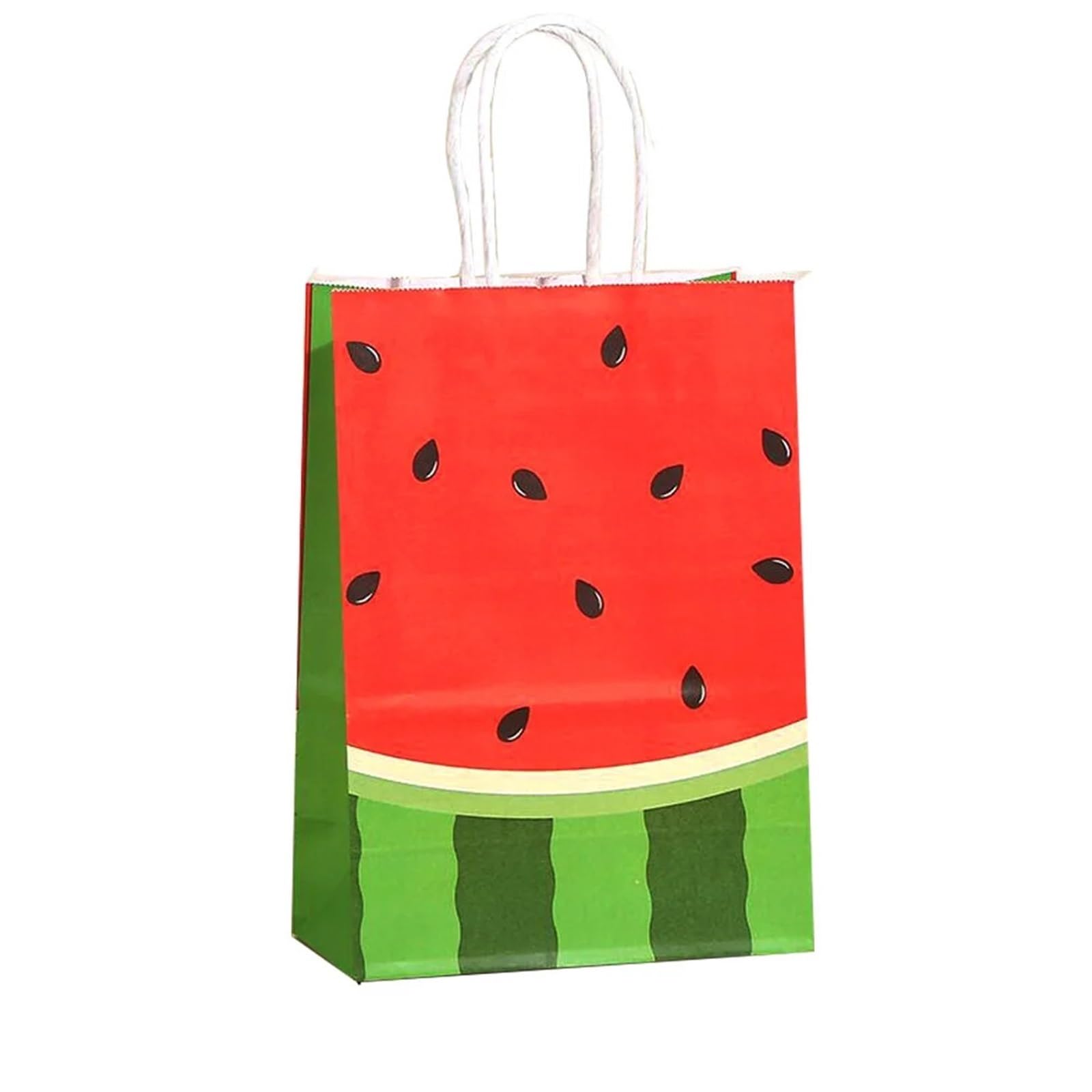 20 Stück süße Wassermelonen-Geschenktüten aus Kraftpapier für Partys