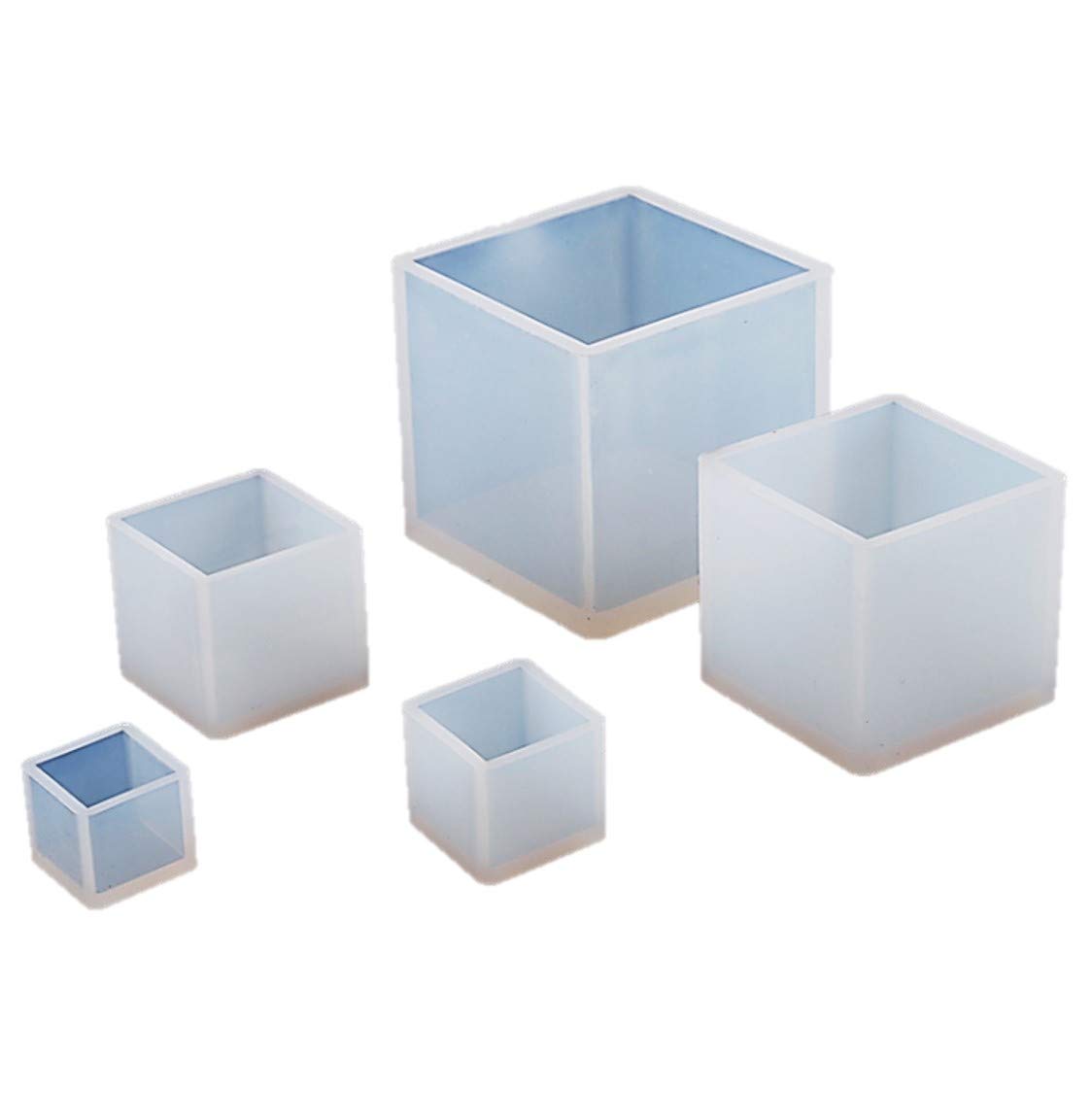 Amazon.co.jp: シリコンモールド 5個セット 正方形 レンジ モールド