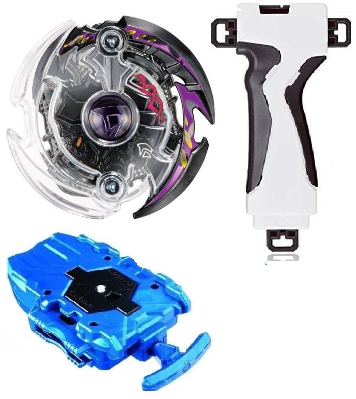 Bestie toys Bursst Spinning Top with String Launcher Spin Direction Right Spin for Kids and Adult (Black)