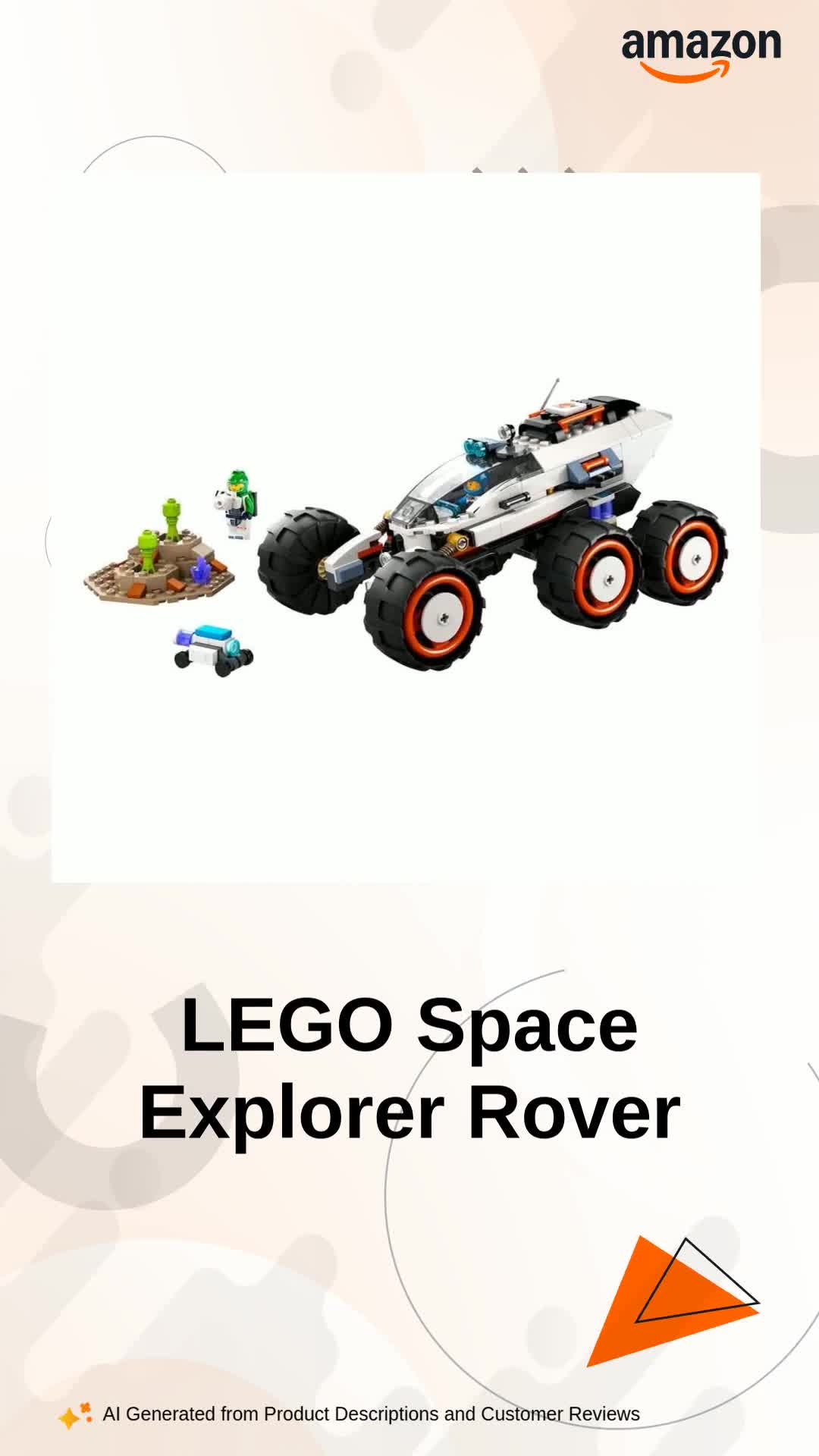 LEGO City Space Explorer Rover and Alien Life Toy Playset LEGO City Space Explorer Rover and Alien Life Toy Playset