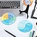2 Pcs Feelings Wheel Therapy Office Desk Decor Things I Can Control Double Sided Mental Health Emotions Chart with Stand Therapist Gifts Psychology Decor for Home Office Counselor Women Man(Fresh)
