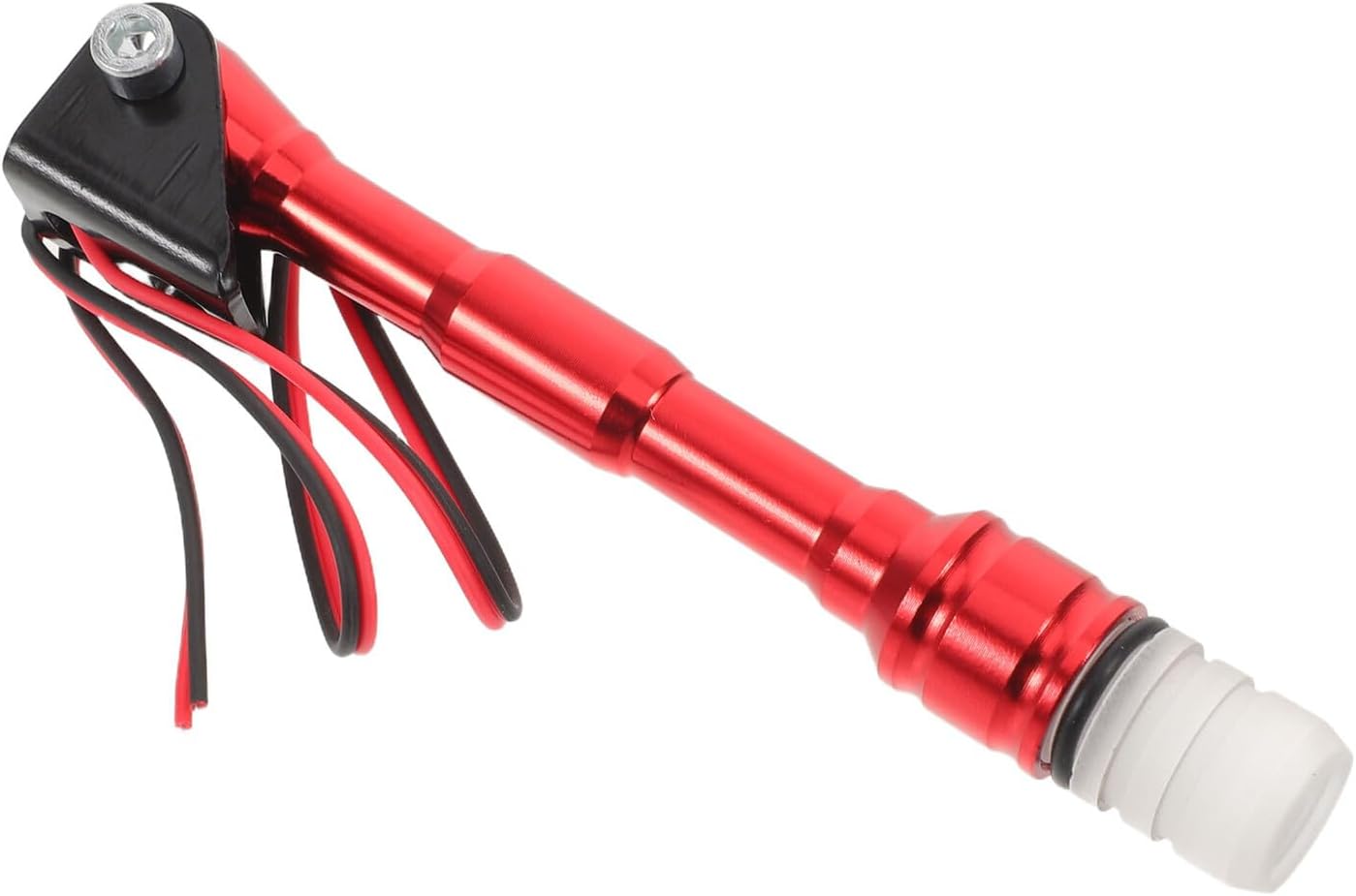 TOYANDONA Motorcycle LED Antenna with Red Glow Light, Custom Decor Motorbike Lighted Antenna Part for Exterior Modification and Accessory Lighting Kit
