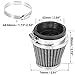 Motoforti 4pcs Universal 52mm Air Filter Cleaner Round Tapered Replacement for Motorcycle Black