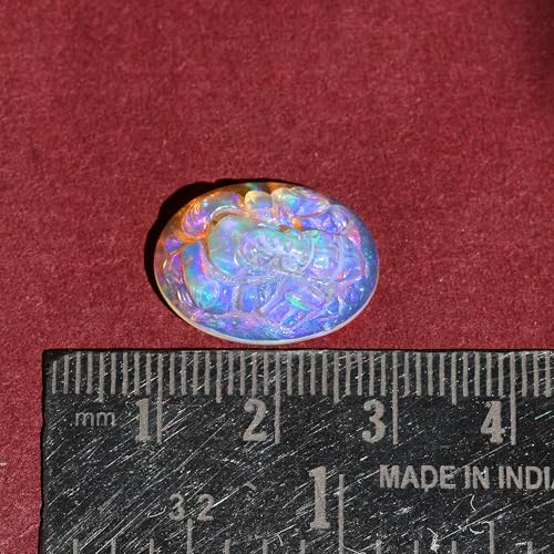 Opale éthiopienne authentique AAA 8,6 carats contre les contrefaçons de résine - 6