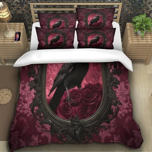 Linge de lit gothique 200x200cm pour chambre sombre - 5