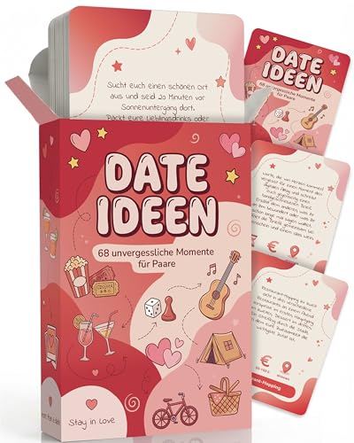 Date Ideen Paar Spiele für Paare Jahrestag Geschenk für ihn & sie Couple Challenge Date Night Love Partner Geschenke Freund Pärchen Dates Valentinstag Zeit zu zweit Kartenspiel Liebe Beziehung