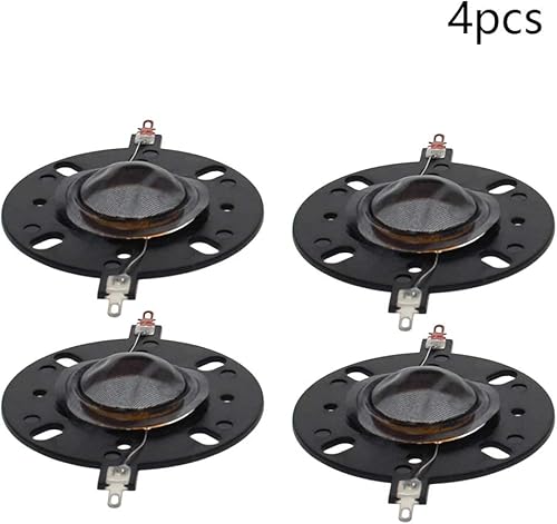 Miniatura 3 de Heyiarbeit Altavoz de audio de repuesto diafragma de bocina de tono alto marco redondo cúpula bobina de voz Tweeter accesorio 25.5mm1.00" para