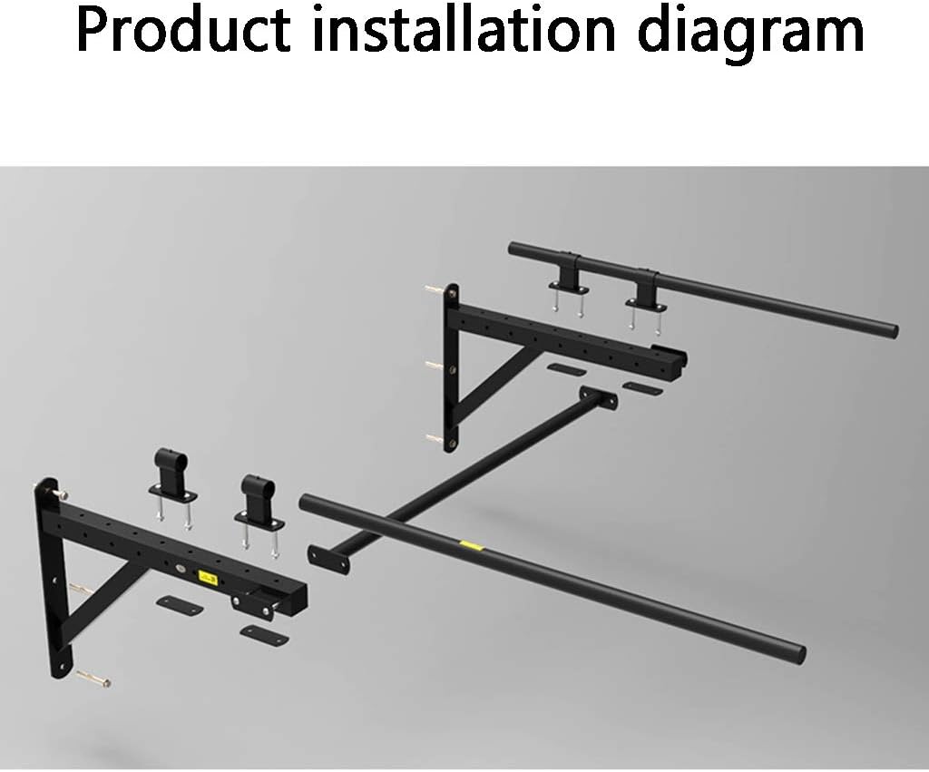 Hua Home Wall-Mounted Horizontal Bar, Double-arm Safety, Multi-Purpose Fitness Exercise Bar, Strength Training Equipment, Load 300kg