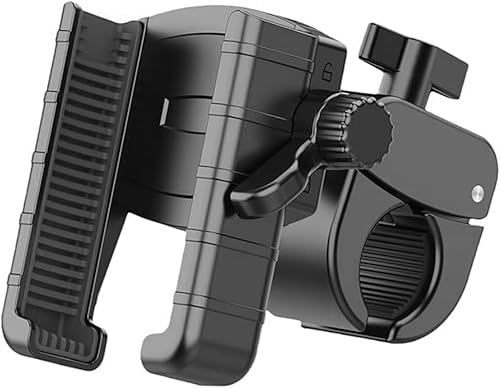 Miniatura 2 de Soporte universal para teléfono de bicicleta, soporte ajustable seguro para teléfono de motocicleta con rotación para llamadas manos libres con