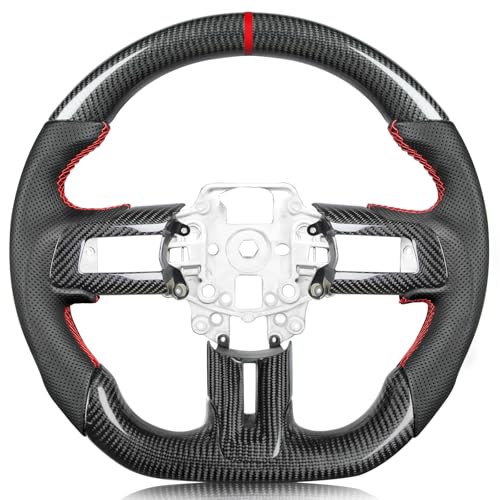 TESFEEL 2015–2017 Carbon Fiber Steering Wheel With Trim