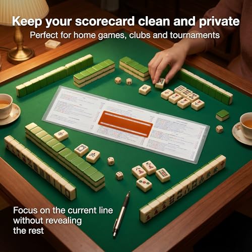 Set de accesorios para mahjong con funda y buscador de líneas miniatura 6