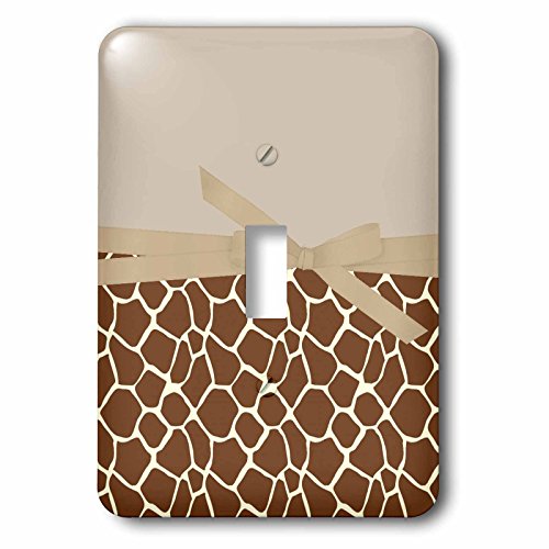 Interrupteur à bascule 3drose LSP 155870 1 imprimé girafe crème