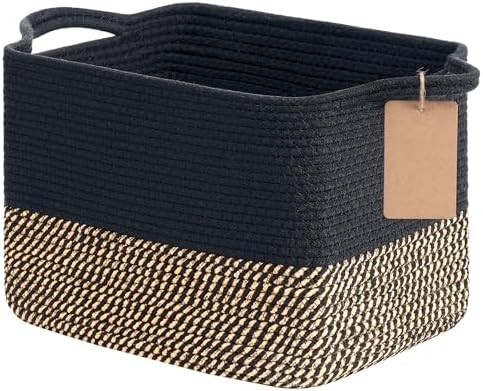 Goodpick Woven Storage Basket for Shelves, Small Wicker Baskets f...
