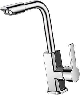 Grifo de cocina de acero inoxidable con 4 modos de pulverización, control de temperatura de un solo mango, giratorio de 360° y boquilla extraíble para agua fría y caliente