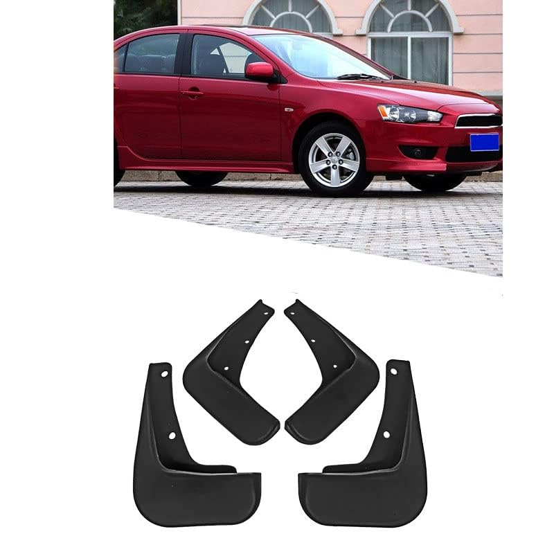 4 Pieces Car Mudguard Mud Flaps for Mitsubishi Lancer EX/Lancer EX Sport 2010-2016, Vehicle Protector Mudflaps Car Front And Rear Wheel Splash Guards Car Fender Accessories,A/Ex-sport