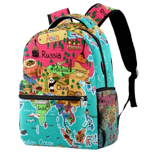Sac de voyage décontracté pour femme avec motif Asie coloré