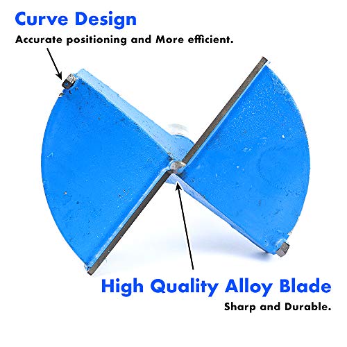 Mèche à façonner 80mm en acier allié bleu pour éviter les surchauffes du bois - 4