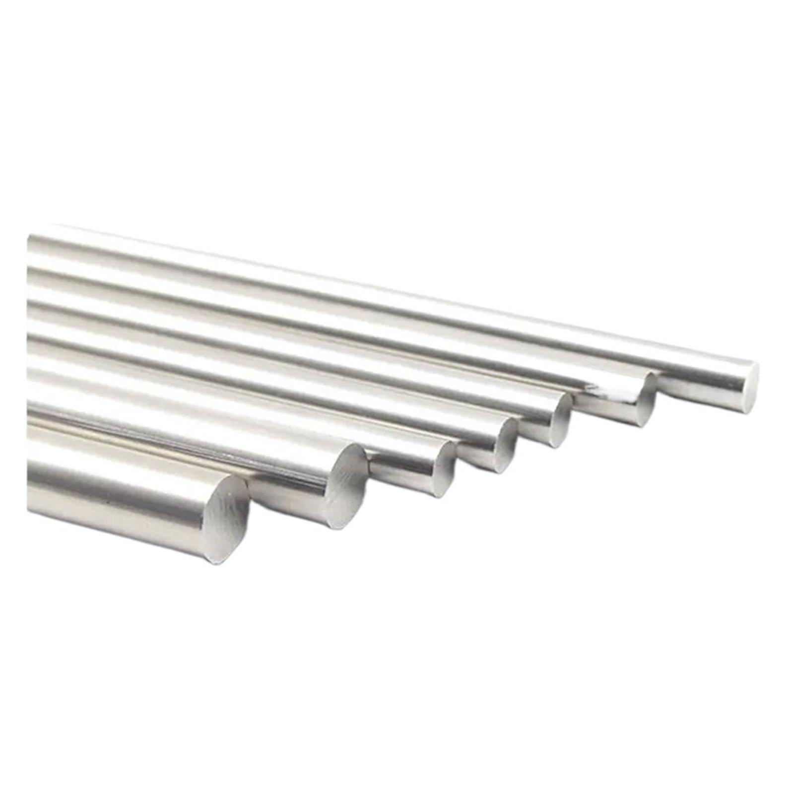 Schaft aus Edelstahl 316, solide Rundstange, gerader Schaft aus Edelstahl, individueller Schnitt, lineare Führungen, Großhandel von Metallmaterialien (25 cm, Durchmesser 8 mm)