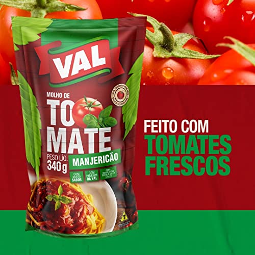 Molho de Tomate Manjericão Sachê 340g VAL
