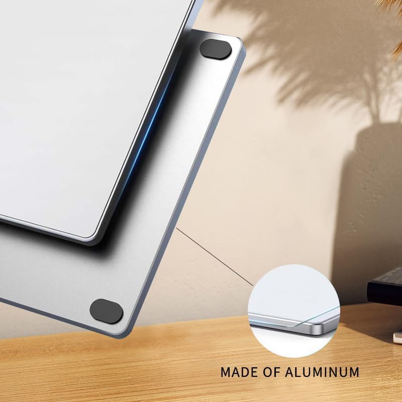 JOMAA Wired touchpad Supports Multi Gesture Control, Wired Trackpad Mouse with Multi-Touch Navigation Glass Touch Surface + Aluminum Alloy Shell for Windows 7/10/11 Laptop Notebook Computer (Silver)