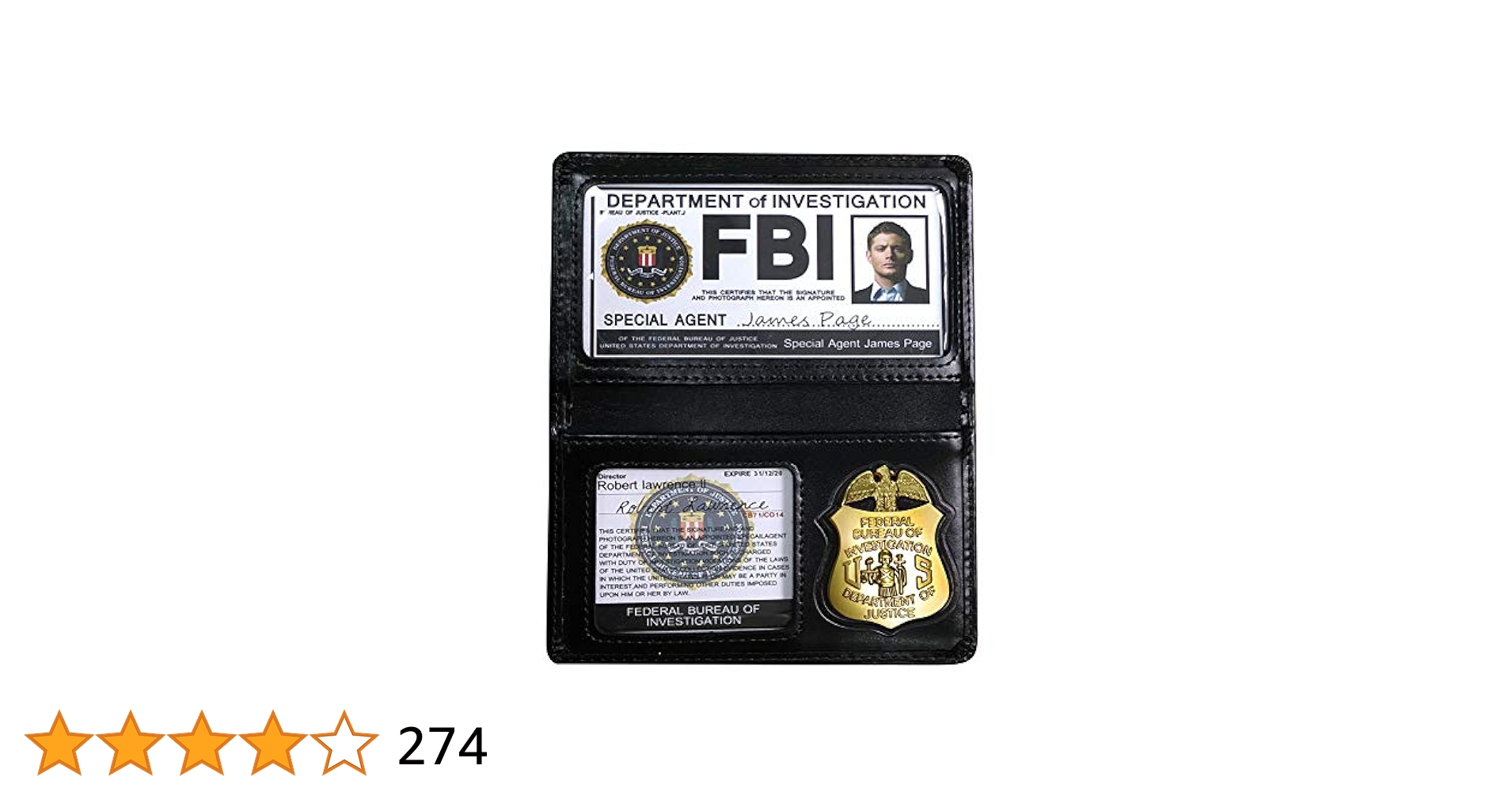 米国ポリスバッジ【FBIレプリカバッジ】PFバッジホルダー 捜査官