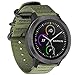Produktbild Fintie Armband kompatibel mit Garmin Vivoactive 5/Vivoactive 3, Garmin Venu/Venu 2 Plus/Venu Sq/Venu Sq 2, Forerunner 245, Nylon Uhrenarmband verstellbares Ersatzband, Olive