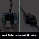 ARCTIC 4-Pin PWM Fan Splitter Cable | PST Extension for Up to 4 Case Fans | Multi-Fan Connector | Black gallery image