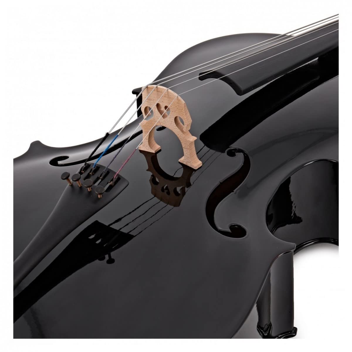 Gear4music Strumento per violoncello 1/2 misura per principianti Nero