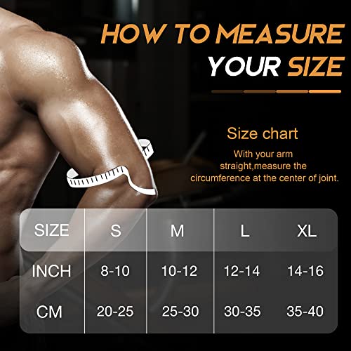 Justnard Copper Elbow Brace For Tendonitis And Tennis Elbow (1 Pair) - Elbow Compression Sleeve Support For Men & Women, Weightlifting, Workout #TOP1